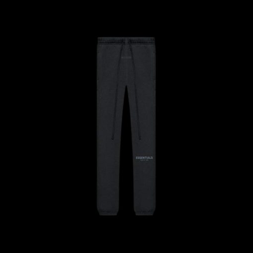 FEAR OF GOD ESSENTIALS BLACK STRETCH LIMO SWEATPANTS SS21