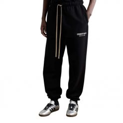FEAR OF GOD ESSENTIALS BLACK SWEATPANTS FW24