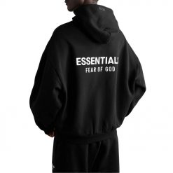 FEAR OF GOD ESSENTIALS BLACK TRACKSUIT FW24