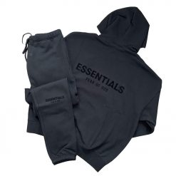 FEAR OF GOD ESSENTIALS BLACK TRACKSUIT SS22