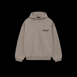 FEAR OF GOD ESSENTIALS DARK HEATHER GREY HOODIE FW24