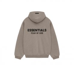 FEAR OF GOD ESSENTIALS DARK HEATHER GREY HOODIE FW24