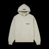 FEAR OF GOD ESSENTIALS DARK HEATHER OATMEAL HOODIE SS22