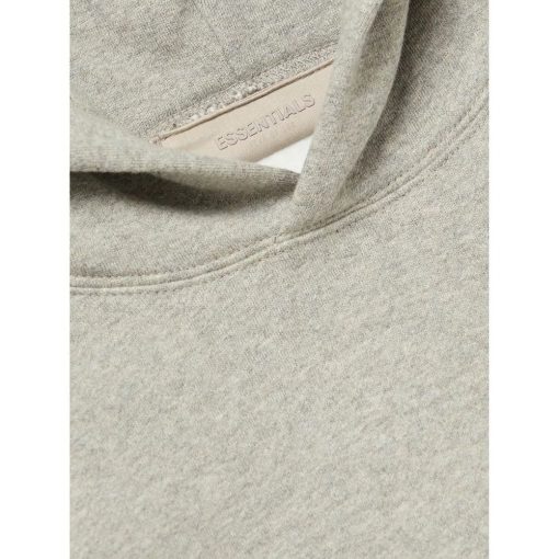 FEAR OF GOD ESSENTIALS DARK HEATHER OATMEAL HOODIE SS22