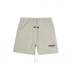 FEAR OF GOD ESSENTIALS DARK HEATHER OATMEAL SHORT SET SS22