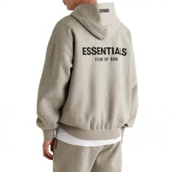 FEAR OF GOD ESSENTIALS DARK HEATHER OATMEAL TRACKSUIT SS22