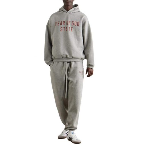 FEAR OF GOD ESSENTIALS DARK HEATHER STATE TRACKSUIT