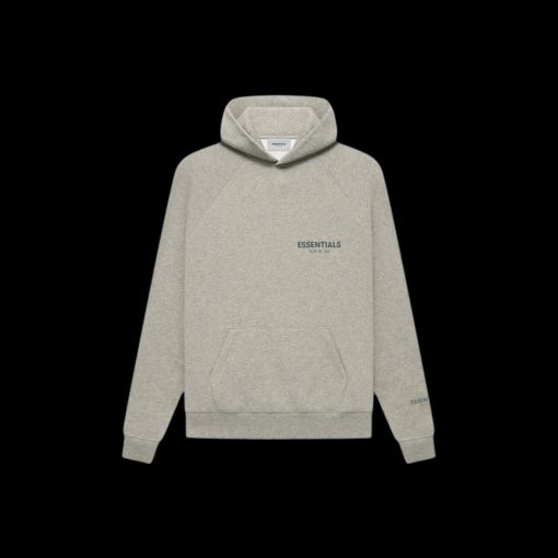 FEAR OF GOD ESSENTIALS HEATHER OATMEAL CORE COLLECTION HOODIE