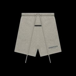 FEAR OF GOD ESSENTIALS HEATHER OATMEAL CORE COLLECTION SHORTS