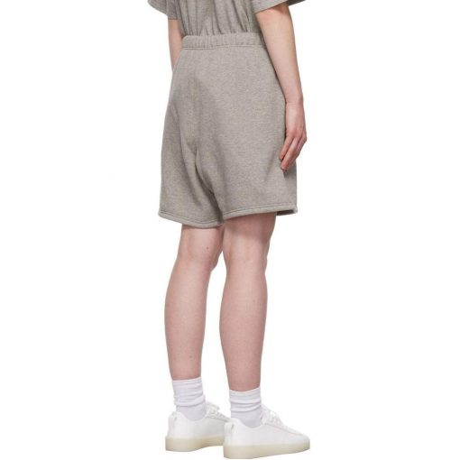 FEAR OF GOD ESSENTIALS HEATHER OATMEAL CORE COLLECTION SHORTS