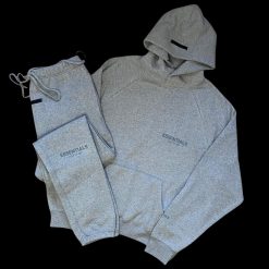 FEAR OF GOD ESSENTIALS HEATHER OATMEAL CORE COLLECTION TRACKSUIT