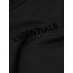 FEAR OF GOD ESSENTIALS JET BLACK HOODIE FW23