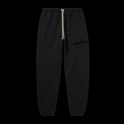 FEAR OF GOD ESSENTIALS JET BLACK SWEATPANTS SS23