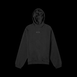 FEAR OF GOD ESSENTIALS JET BLACK TAB HOODIE SS24