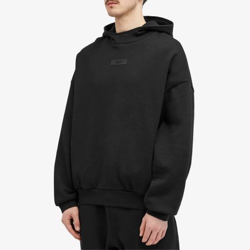 FEAR OF GOD ESSENTIALS JET BLACK TAB HOODIE SS24