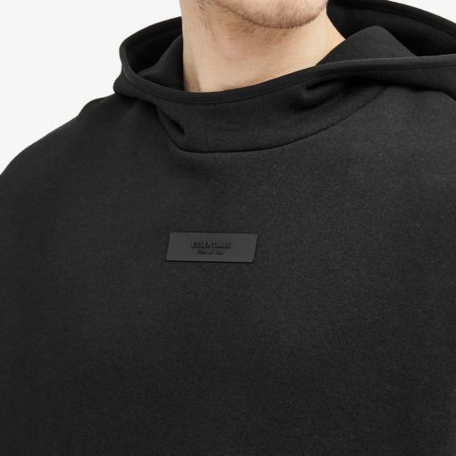 FEAR OF GOD ESSENTIALS JET BLACK TAB HOODIE SS24