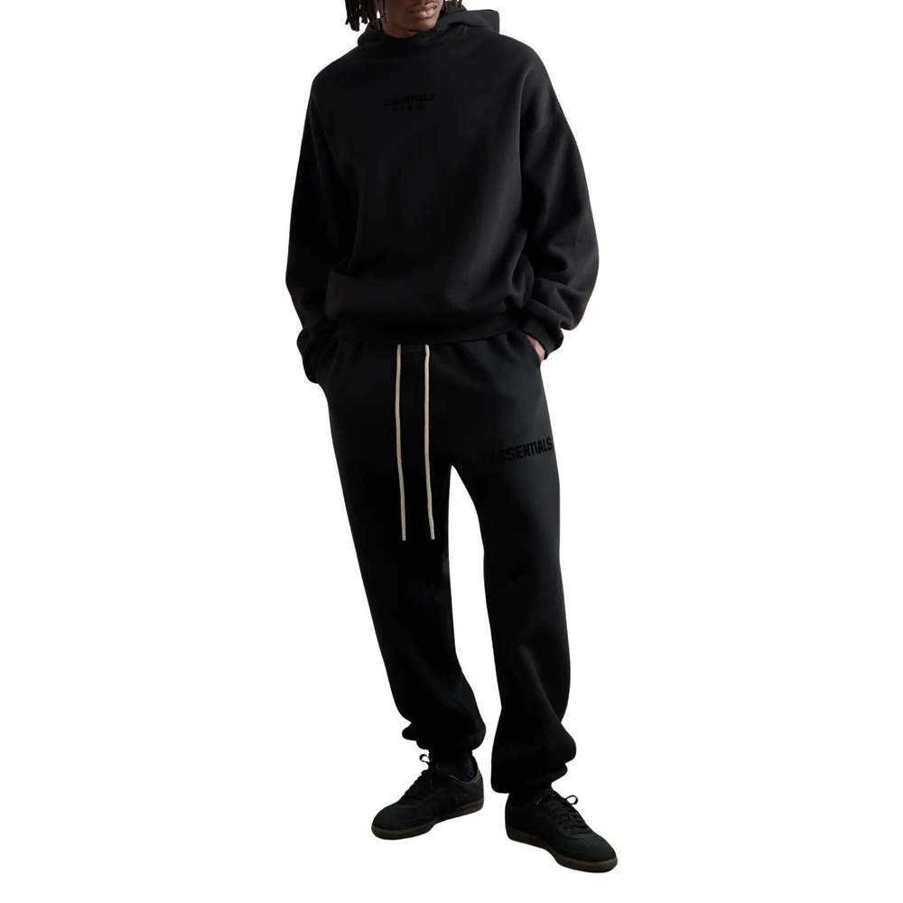 FEAR OF GOD ESSENTIALS JET BLACK TRACKSUIT FW23