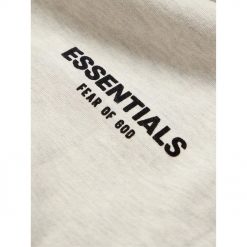 FEAR OF GOD ESSENTIALS KIDS LIGHT HEATHER OATMEAL HOODIE SS22