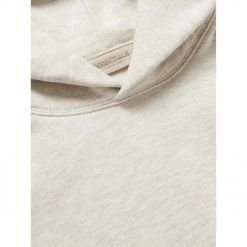 FEAR OF GOD ESSENTIALS KIDS LIGHT HEATHER OATMEAL HOODIE SS22