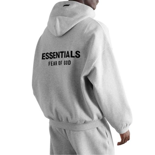 FEAR OF GOD ESSENTIALS LIGHT HEATHER GREY TRACKSUIT FW24