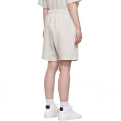 FEAR OF GOD ESSENTIALS LIGHT HEATHER OATMEAL CORE COLLECTION SHORTS