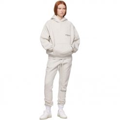 FEAR OF GOD ESSENTIALS LIGHT HEATHER OATMEAL CORE COLLECTION TRACKSUIT