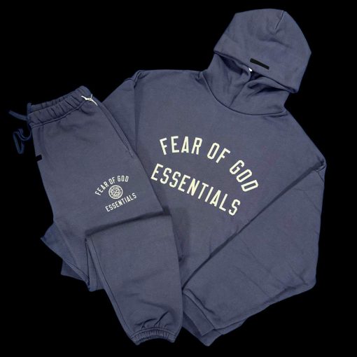 FEAR OF GOD ESSENTIALS MARINE BLUE TRACKSUIT