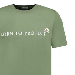 Moncler Embroidery Logo TShirt Khaki