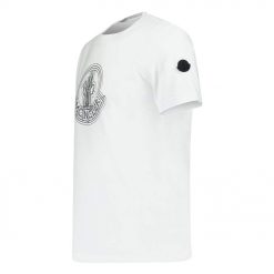 Moncler Large Print Logo TShirt White