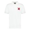 Moncler M Logo Embroidered Polo White