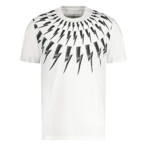 Neil Barrett Thunderbolt TShirt White