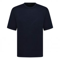 Prada Triangle Logo TShirt Navy