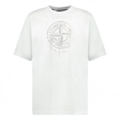 Stone Island Compass Print Logo TShirt White