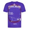 Stone Island Printed Logo TShirt Blue