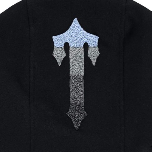 TRAPSTAR CHENILLE DECODED 20 HOODED TRACKSUIT BLACK ICE BLUE