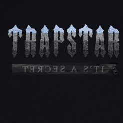 TRAPSTAR CHENILLE DECODED 20 HOODED TRACKSUIT BLACK ICE BLUE