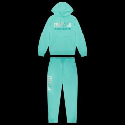 TRAPSTAR CHENILLE DECODED 20 HOODED TRACKSUIT TEAL