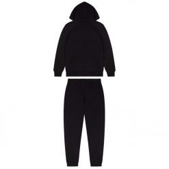 TRAPSTAR CHENILLE DECODED HOODED TRACKSUIT BLACK GREEN BEE