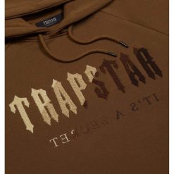 TRAPSTAR CHENILLE DECODED HOODED TRACKSUIT EARTH BROWN