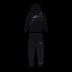 TRAPSTAR CHENILLE DECODED HOODED TRACKSUIT LIGHTNING EDITION