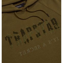 TRAPSTAR CHENILLE DECODED HOODED TRACKSUIT OLIVE CAMO MILITARY EDITION