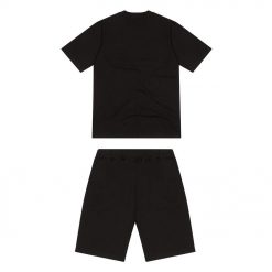 TRAPSTAR CHENILLE DECODED SHORT SET BLACK GREEN