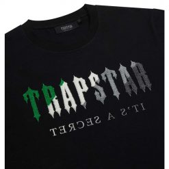 TRAPSTAR CHENILLE DECODED SHORT SET BLACK GREEN