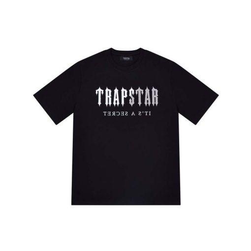 TRAPSTAR CHENILLE DECODED SHORT SET BLACK GREY