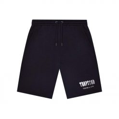 TRAPSTAR CHENILLE DECODED SHORT SET BLACK GREY