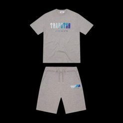 TRAPSTAR CHENILLE DECODED SHORT SET GREY ICE FLAVOURS 20 EDITION