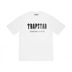 TRAPSTAR CHENILLE DECODED SHORT SET WHITE GREY