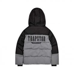 TRAPSTAR DECODED AW23 PUFFER JACKET BLACK GREY