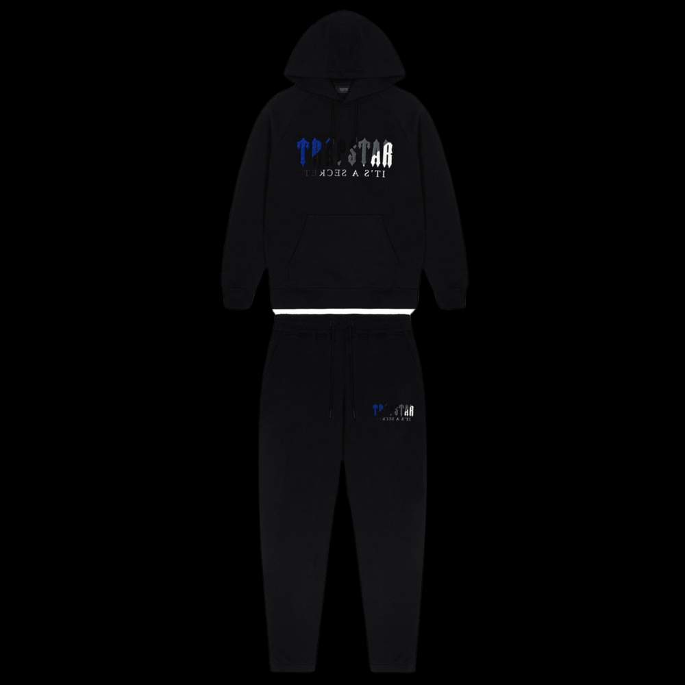 TRAPSTAR DECODED CHENILLE HOODED TRACKSUIT BLACK ICE EDITION 20