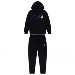 TRAPSTAR DECODED CHENILLE HOODED TRACKSUIT BLACK ICE EDITION 20